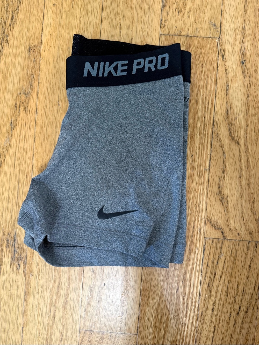 Nike Pro Grey and Black Performance Shorts